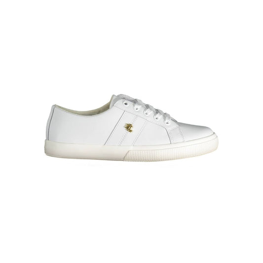 Ralph Lauren White Polyester Sneaker - EU40/US10