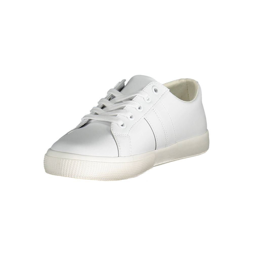 Ralph Lauren White Polyester Sneaker - EU40/US10