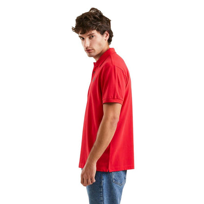 Refrigiwear Crimson Cotton Polo with Signature Emblem - XS