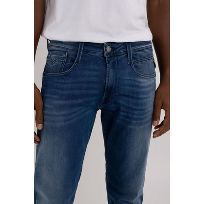 Replay Blue Cotton Jeans & Pant