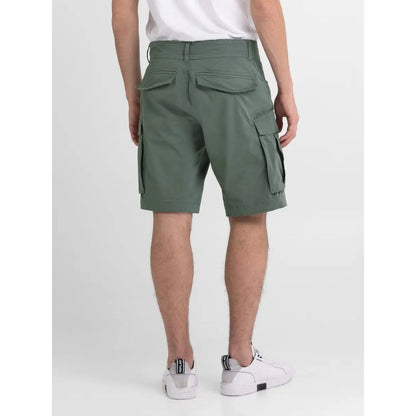 Replay Green Cotton Short