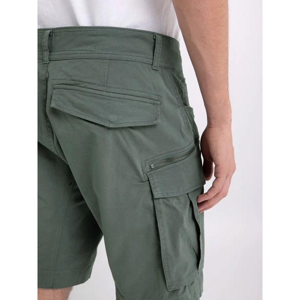 Replay Green Cotton Short