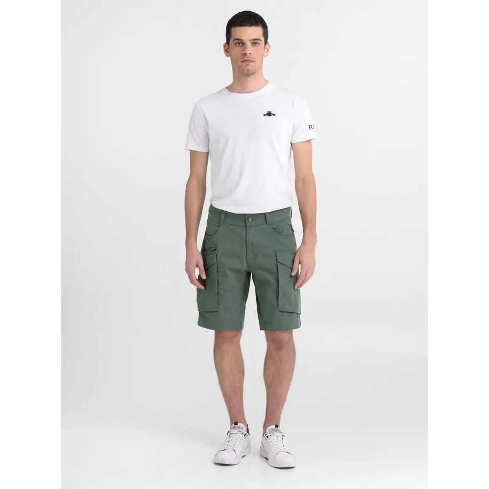 Replay Green Cotton Short