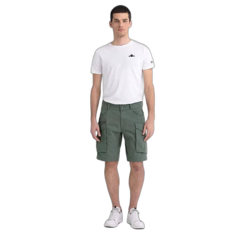 Replay Green Cotton Short