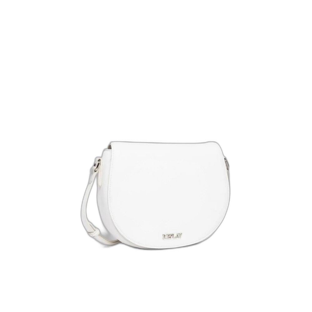 Replay White Polyethylene Handbag