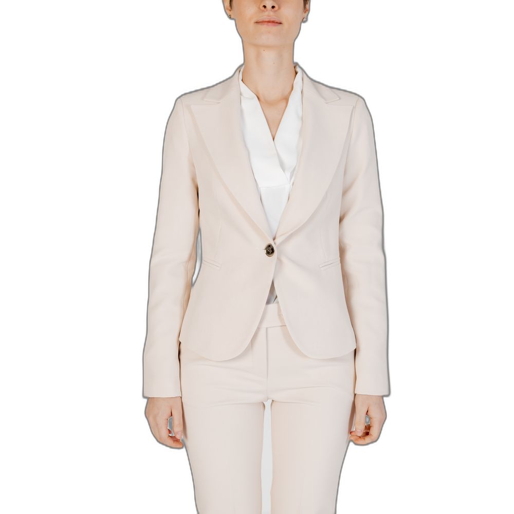 Rinascimento Beige Polyester Suits & Blazer - XL