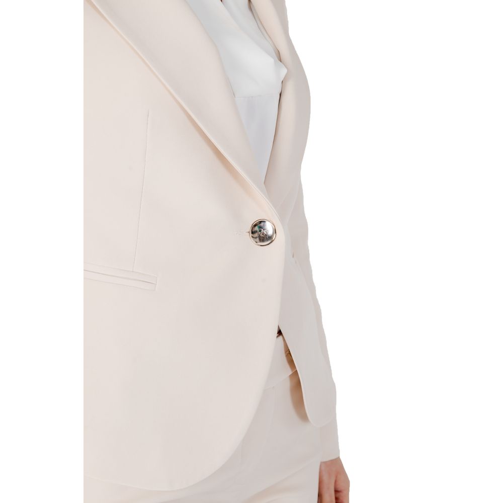 Rinascimento Beige Polyester Suits & Blazer - XL