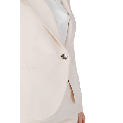 Rinascimento Beige Polyester Suits & Blazer - XL