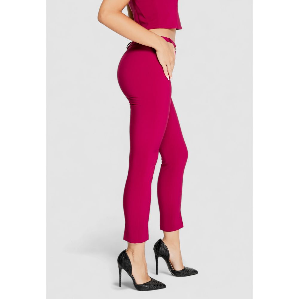 Rinascimento Bordeaux Polyester Jeans & Pant