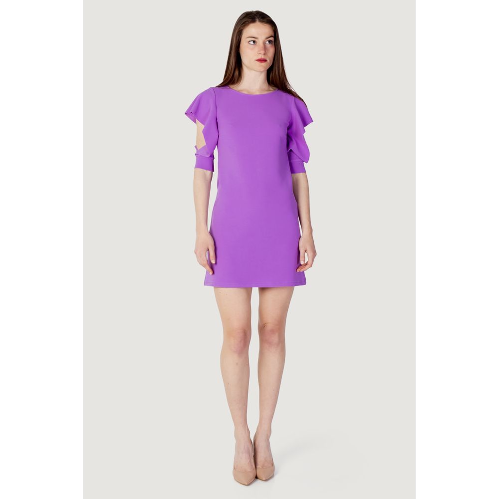 Rinascimento Purple Polyester Dress - IT38|XS