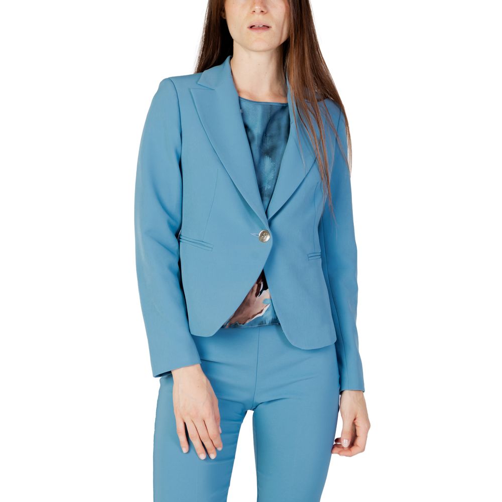 Rinascimento Turquoise Polyester Suits & Blazer - IT42|M