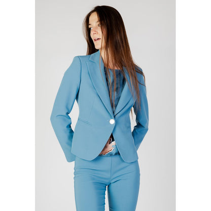 Rinascimento Turquoise Polyester Suits & Blazer - IT42|M