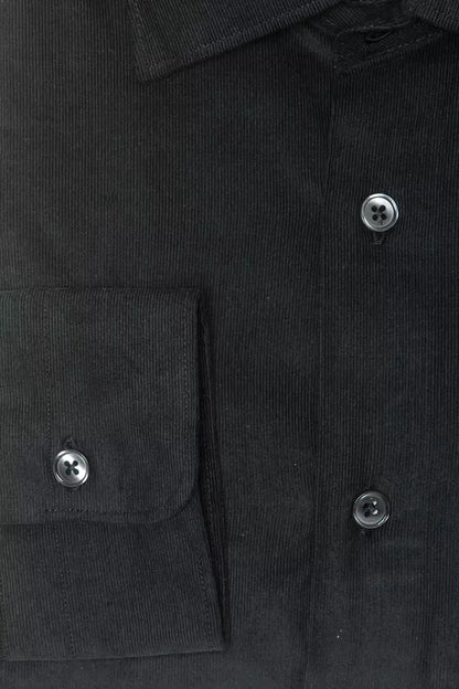 Robert Friedman Black Cotton Men’s Shirt