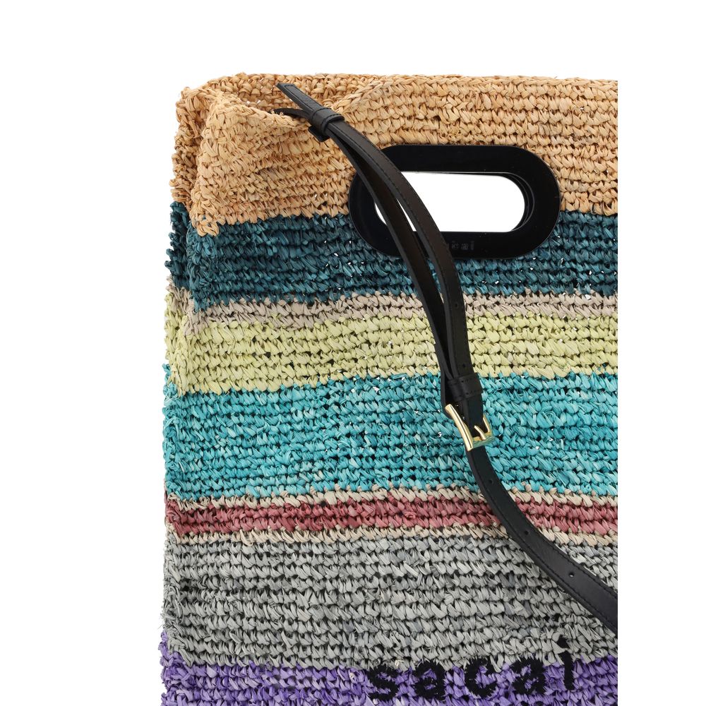 Sacai Raffia Handbag