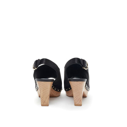 Salvatore Ferragamo Elegant Leather Black Sandals - EU34/US4