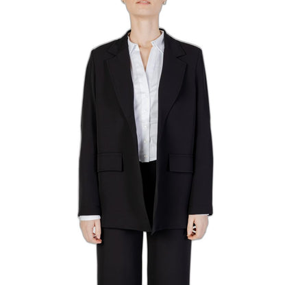 Sandro Ferrone Black Polyester Suits & Blazer - 44 | M