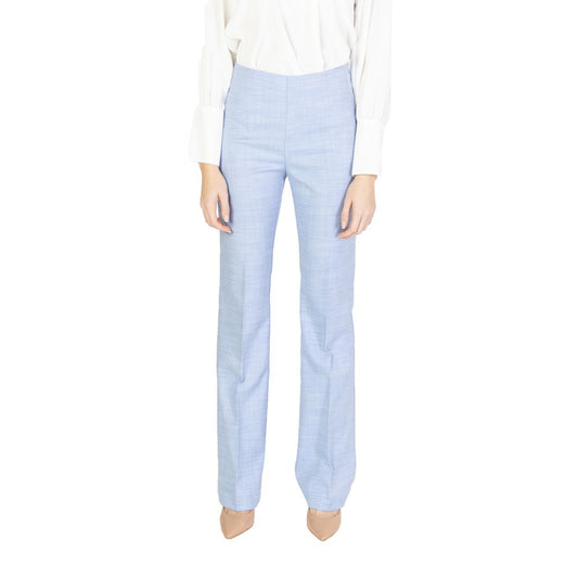 Sandro Ferrone Blue Viscose Jeans & Pant