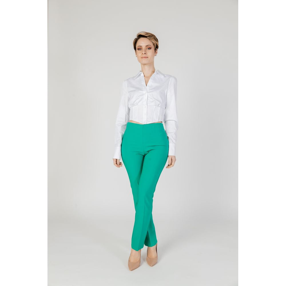 Sandro Ferrone Green Polyester Jeans & Pant - IT40 | XS