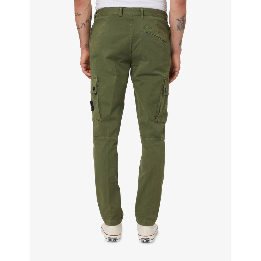 Stone Island Green Cotton Jeans & Pant - W30