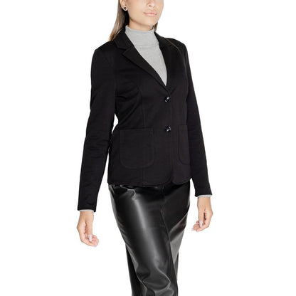 Street One Black Viscose Suits & Blazer - IT36|XXS