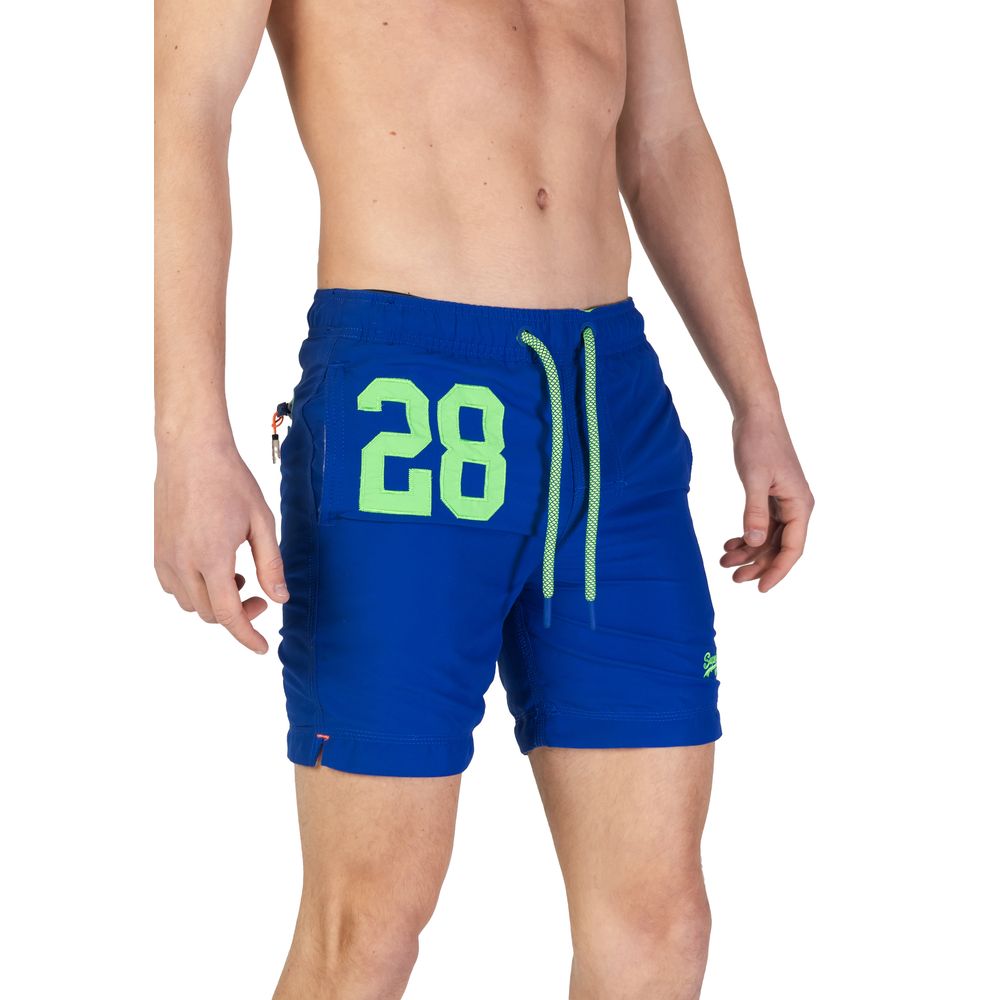 Superdry Blue Polyester Swimwear - IT42 | XS