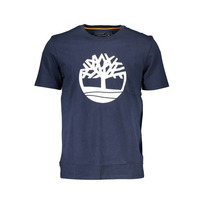 Timberland Blue Cotton Men T-Shirt - XL