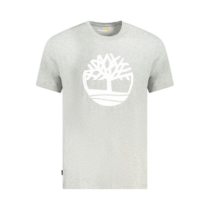 Timberland Gray Cotton Men T-Shirt