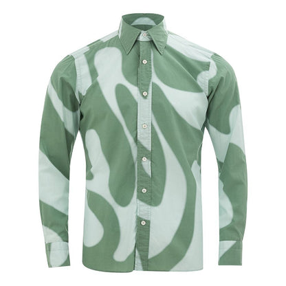 Tom Ford Elegant Green Cotton Shirt for Men - IT39 | M