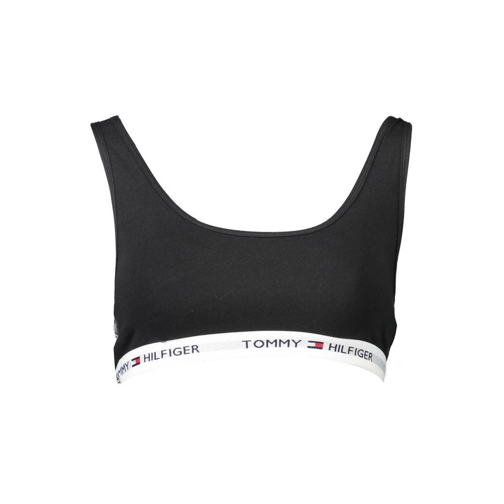 Tommy Hilfiger Black Cotton Women Sports Bra - XS