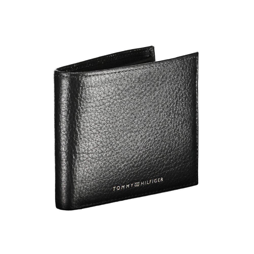 Tommy Hilfiger Black Leather Men Wallet