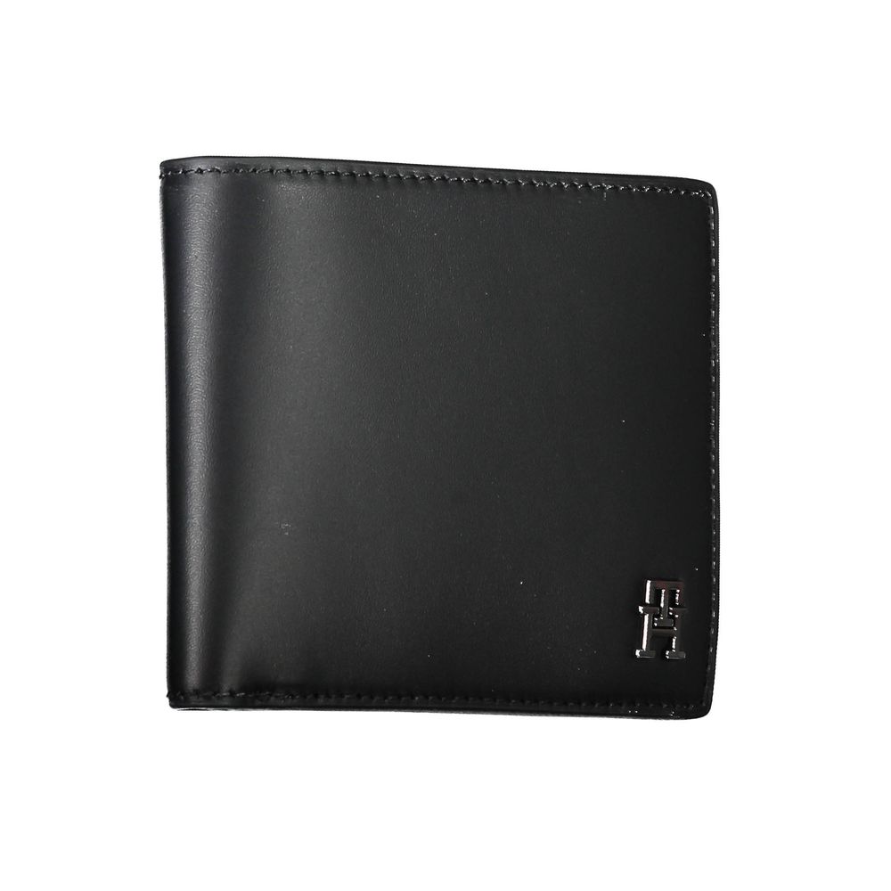 Tommy Hilfiger Black Leather Men Wallet