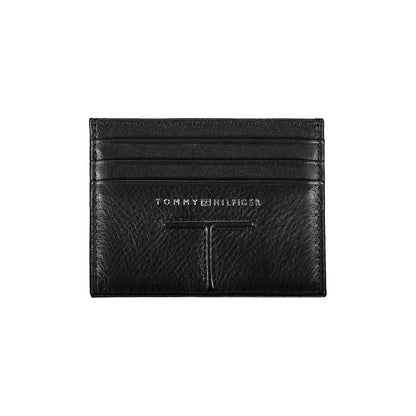 Tommy Hilfiger Black Leather Men Wallet