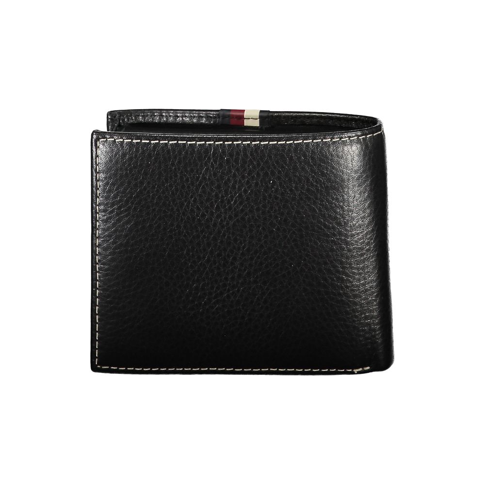 Tommy Hilfiger Black Leather Men Wallet