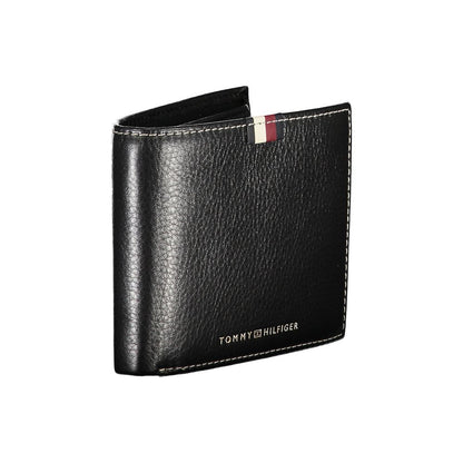 Tommy Hilfiger Black Leather Men Wallet