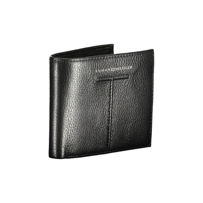 Tommy Hilfiger Black Leather Men Wallet