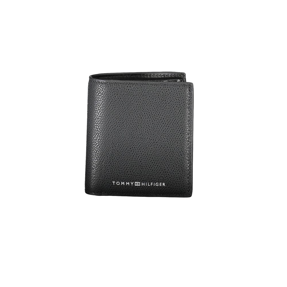 Tommy Hilfiger Black Leather Men Wallet