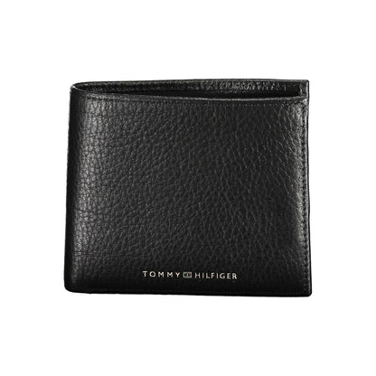 Tommy Hilfiger Black Leather Men Wallet