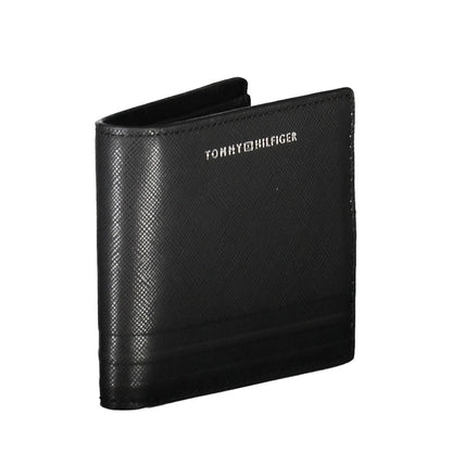 Tommy Hilfiger Black Leather Mens Wallet