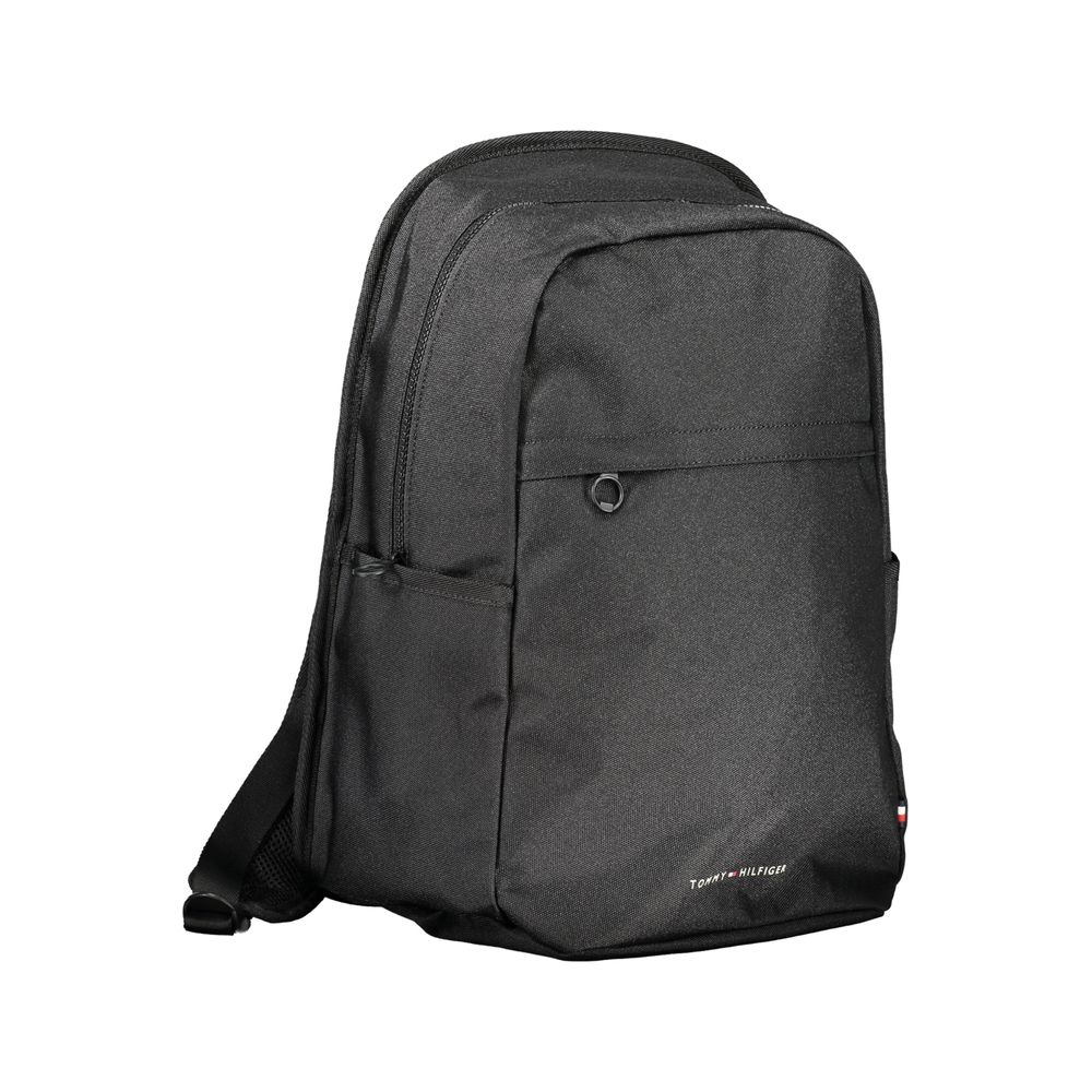 Tommy Hilfiger Black Polyester Backpack