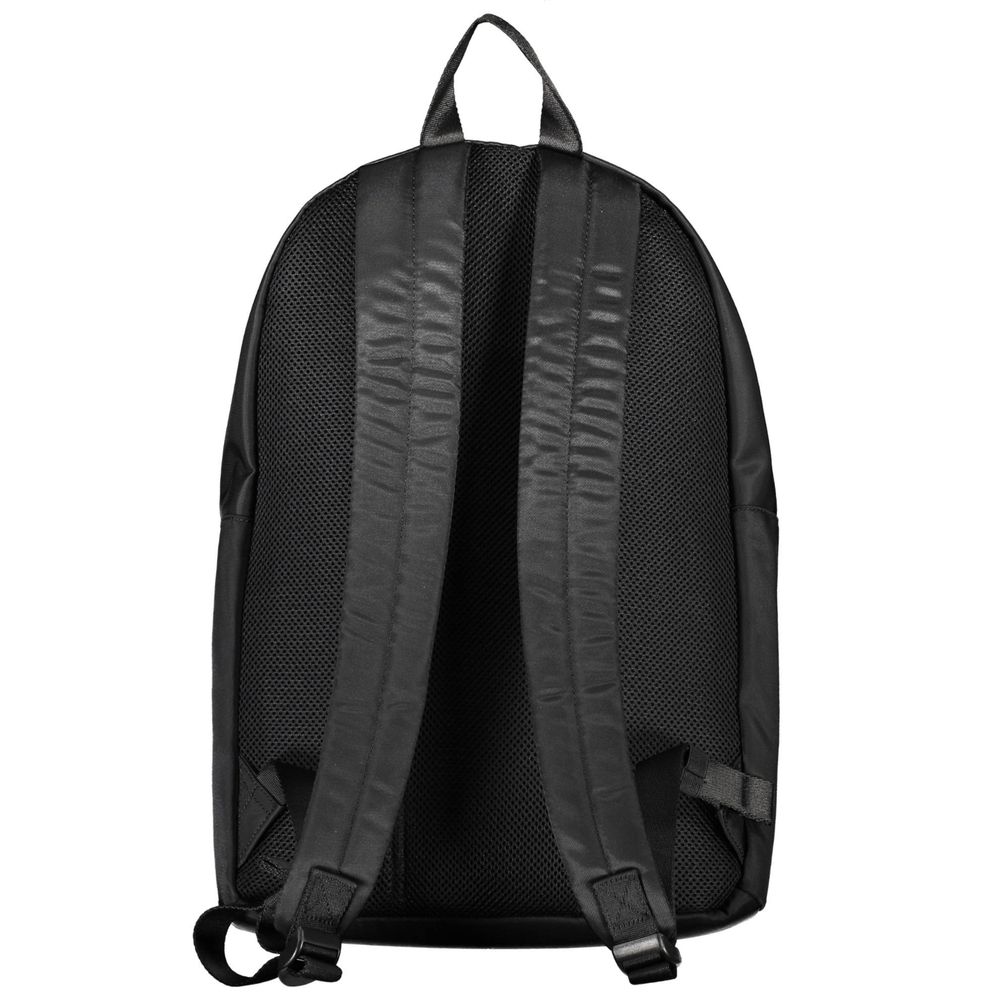 Tommy Hilfiger Black Polyester Men Backpack