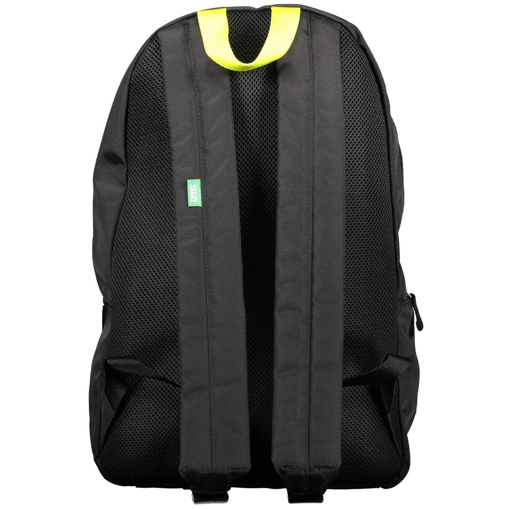 Tommy Hilfiger Black Polyester Men Backpack