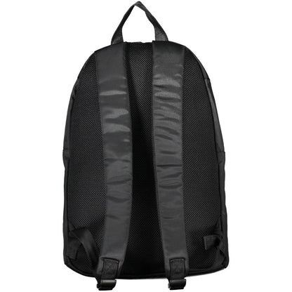 Tommy Hilfiger Black Polyester Men Backpack