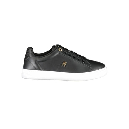 Tommy Hilfiger Black Polyester Sneaker - EU36/US6