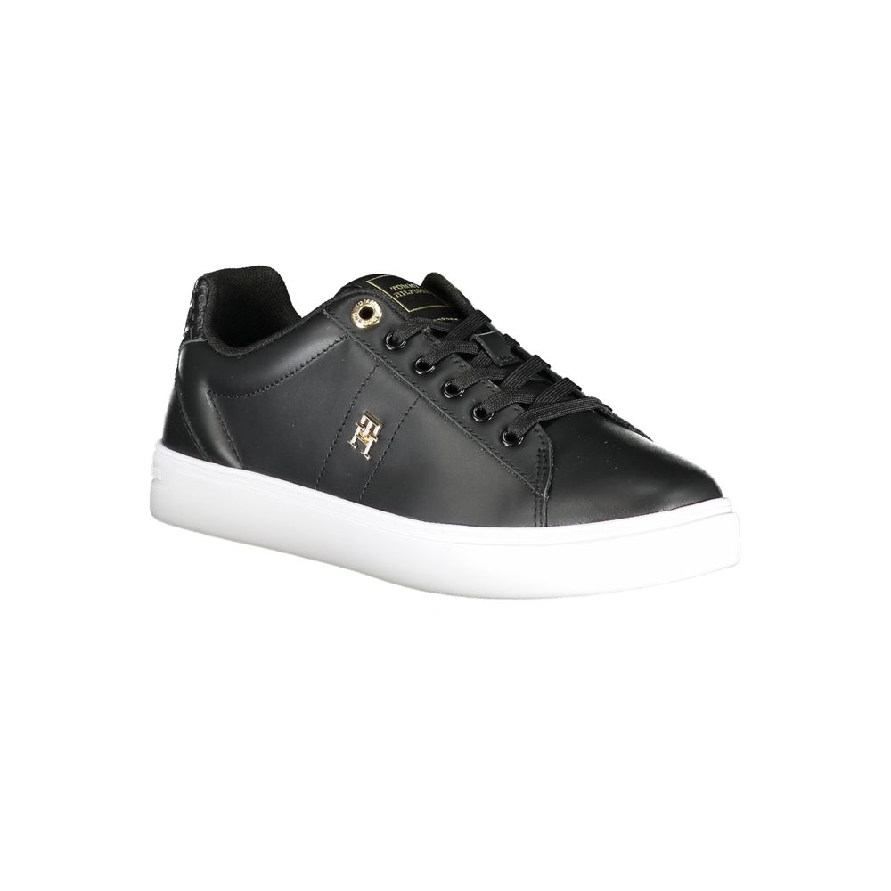 Tommy Hilfiger Black Polyester Sneaker - EU36/US6