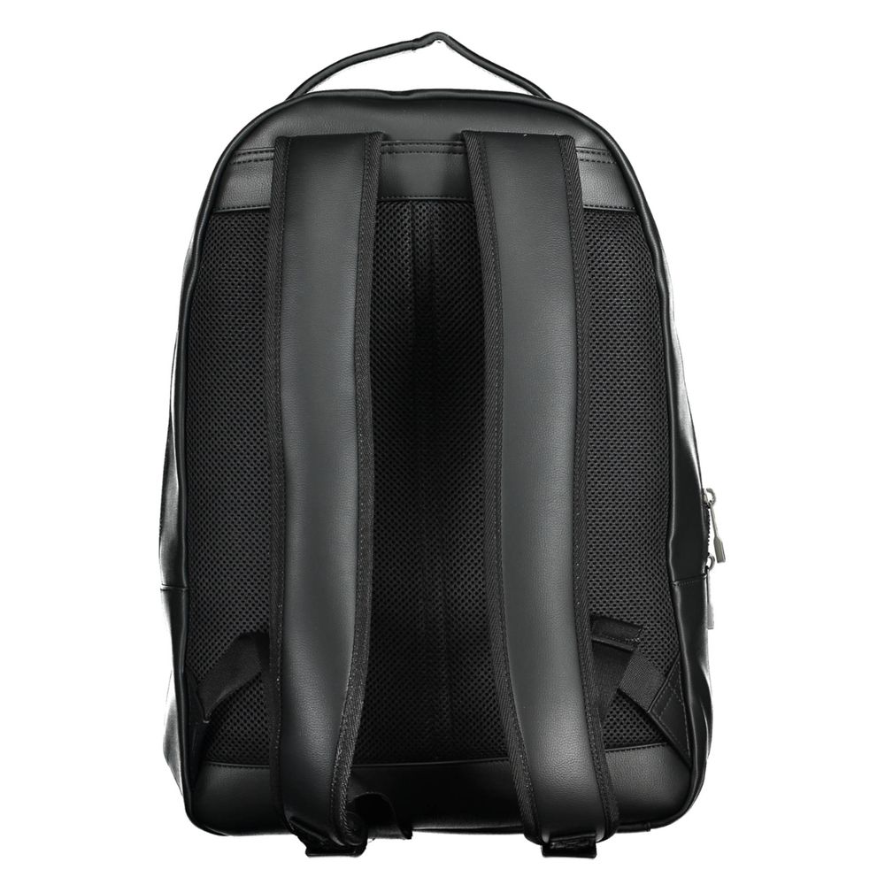 Tommy Hilfiger Black Polyethylene Men Backpack