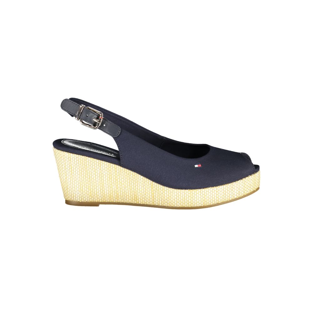 Tommy Hilfiger Blue Cotton Sandal - IT36|XXS