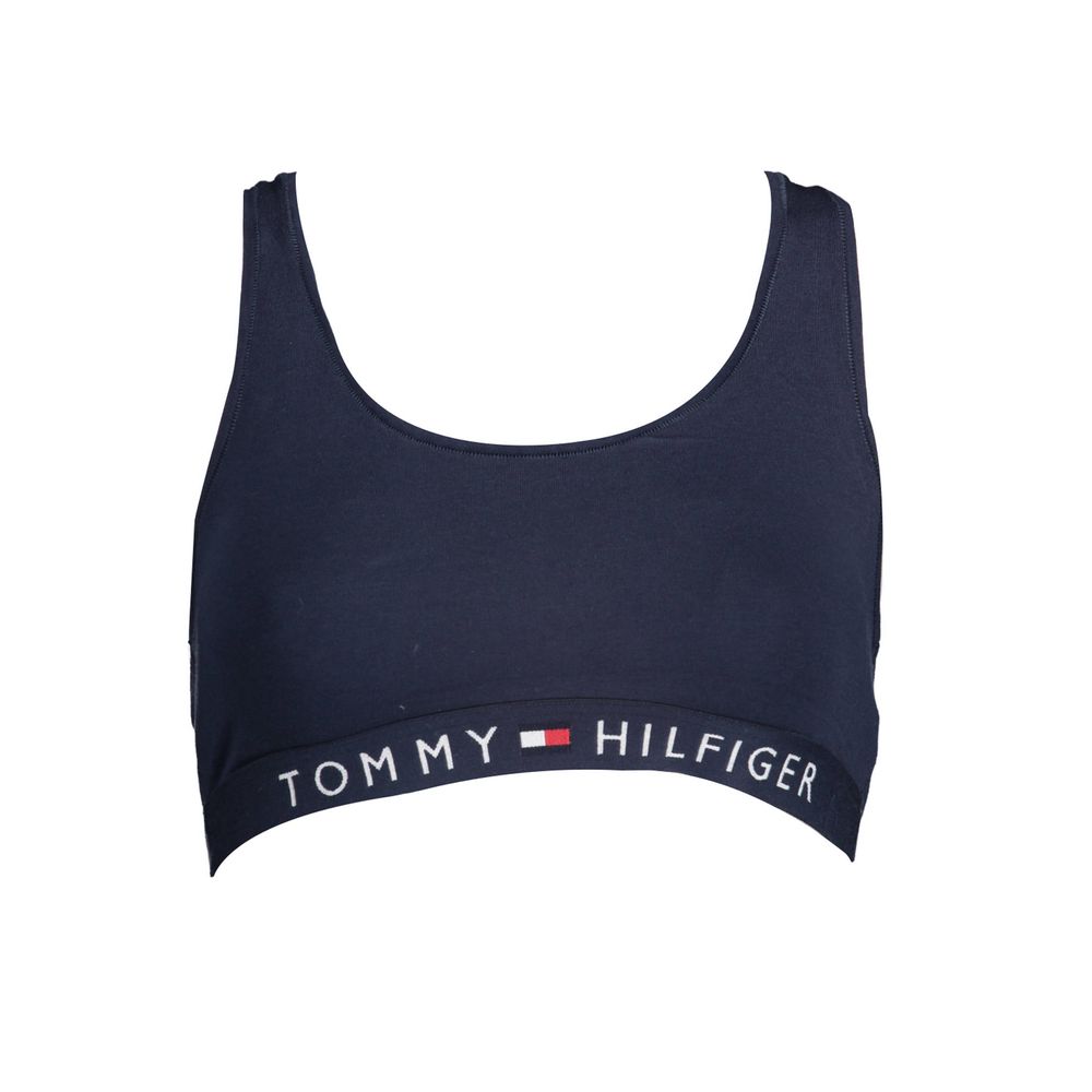 Tommy Hilfiger Blue Cotton Women Sports Bra - XS