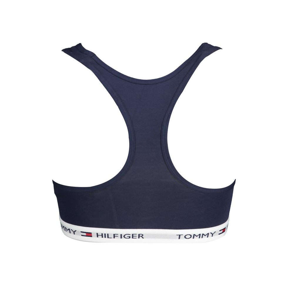 Tommy Hilfiger Blue Cotton Women Sports Bra - XS