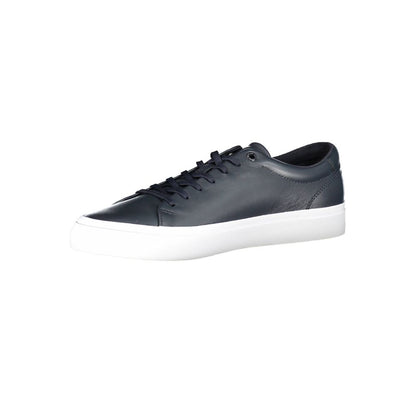 Tommy Hilfiger Blue Leather Men Sneaker