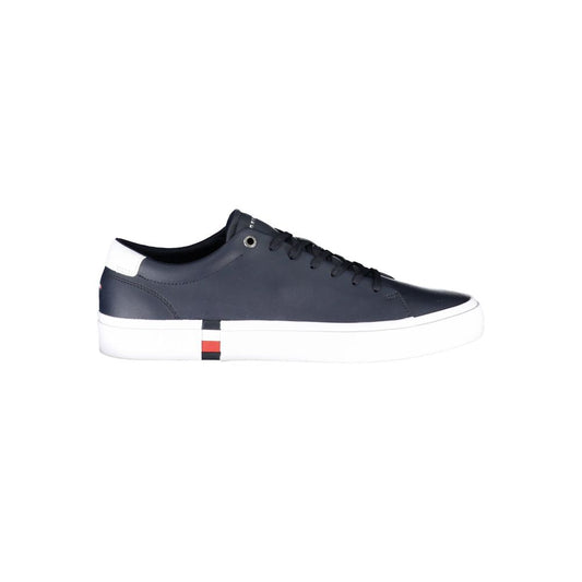 Tommy Hilfiger Blue Leather Men Sneaker